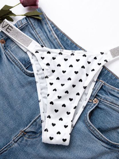 BUYCO Female V Back Dazling Diamond Panties