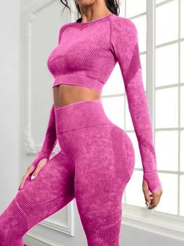 BUYCO Female Denim Ruched Back Thumbhole Tracksuit