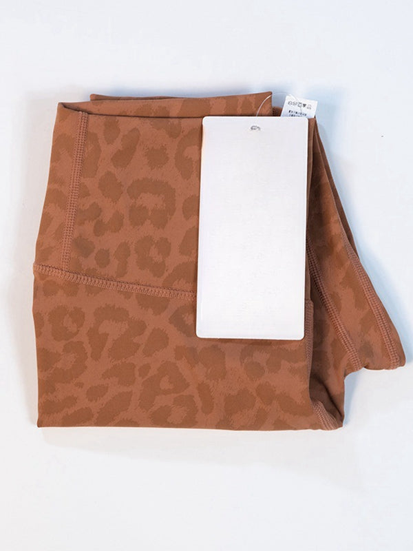 BUYCO Female Fitted Leopard Print Hip-lift Leggings