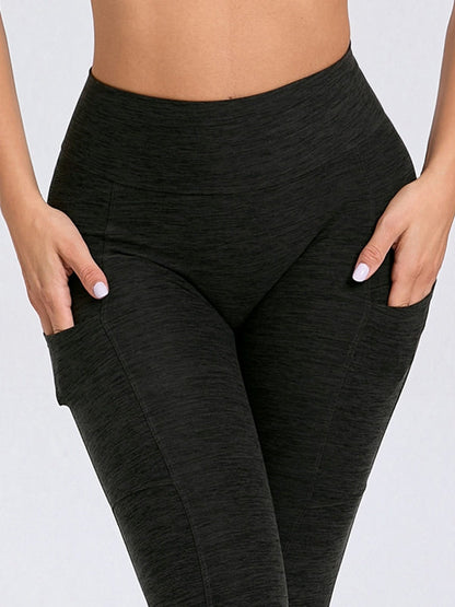 BUYCO Female Deep V Back Pocket Ruched Back Leggings