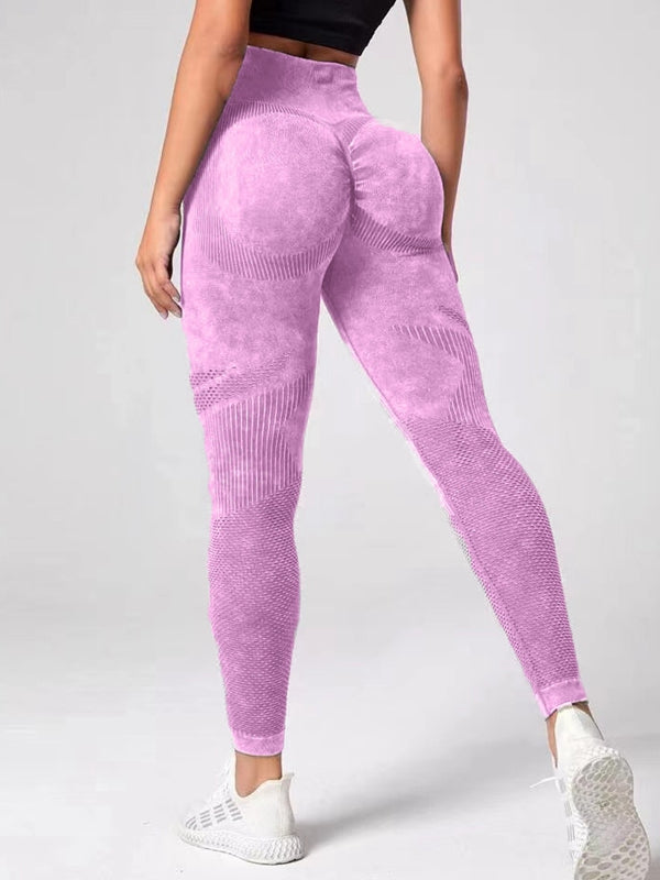 BUYCO Female Denim Ruched Back Quick-dry Seamless Leggings