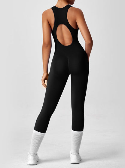 BUYCO Female Zipper Hollow Out Jumpsuit