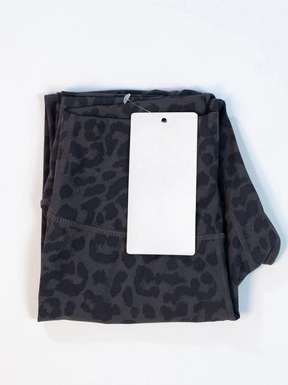 BUYCO Female Fitted Leopard Print Hip-lift Leggings