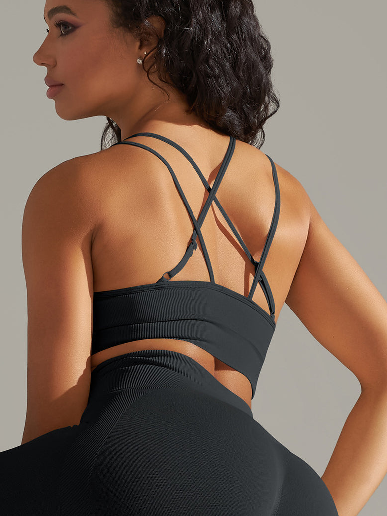 BUYCO Female Seamless Quick-drying Ruched Back Leggings
