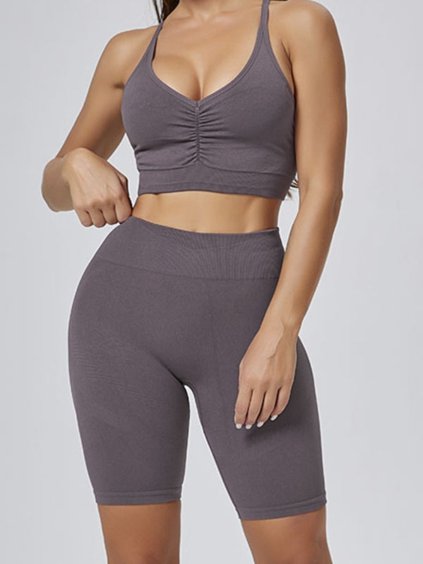 BUYCO Female Elastic Tight Folds Tracksuit