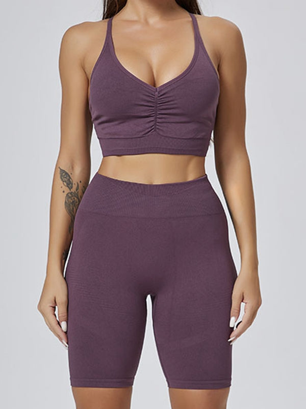 BUYCO Female Elastic Tight Folds Tracksuit