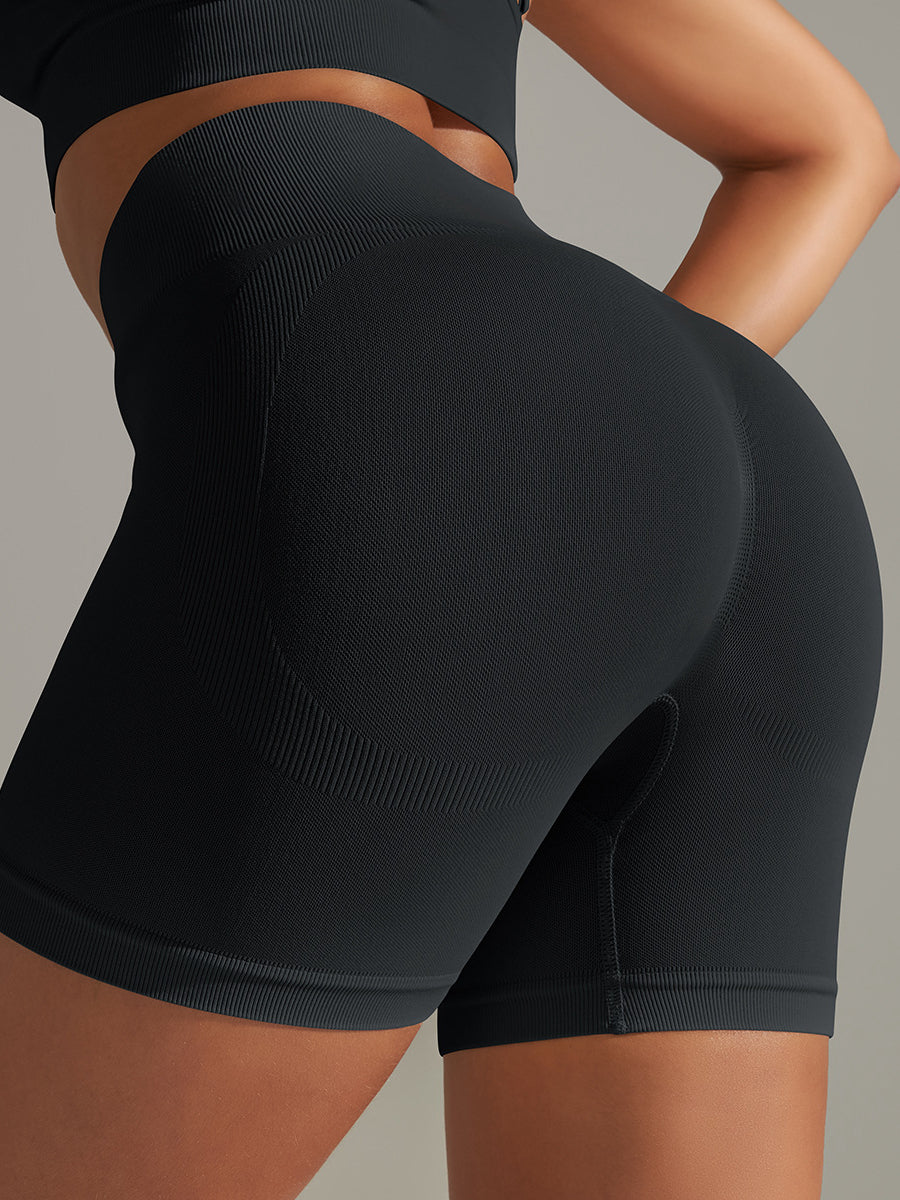 BUYCO Female Seamless Quick-drying Ruched Back Leggings