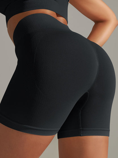 BUYCO Female Seamless Quick-drying Ruched Back Leggings