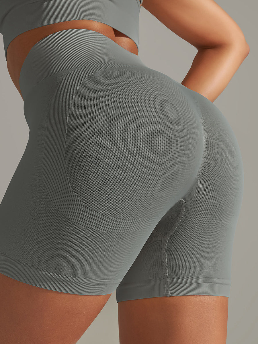 BUYCO Female Seamless Quick-drying Ruched Back Leggings