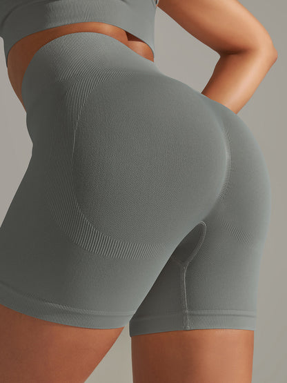 BUYCO Female Seamless Quick-drying Ruched Back Leggings