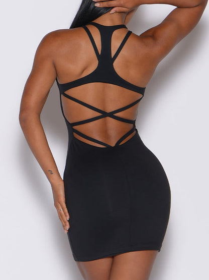 BUYCO Female Cross Back Quick-dry Dress