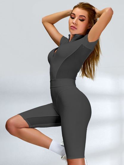 BUYCO Female Push-Up Mesh Romper