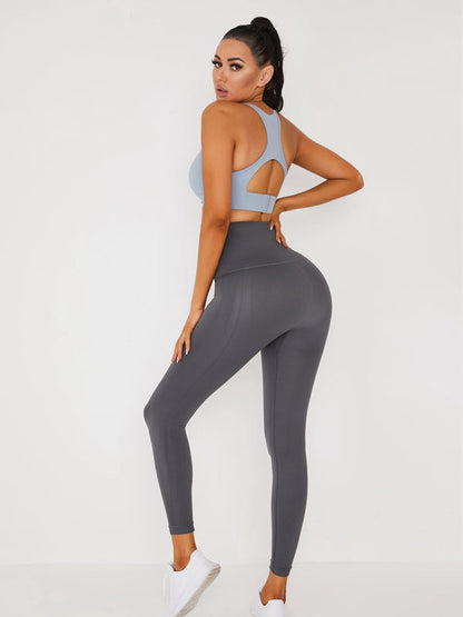 BUYCO Female Add Velvet Padded High Waist Hip Yoga Corset  Racerback Sportswear