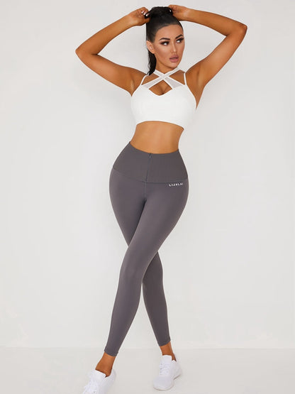 BUYCO Female Corset High Waist Hip Lift Criss Cross Sportswear