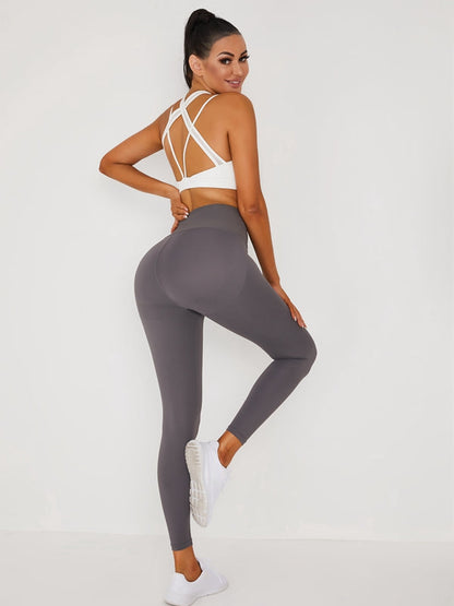 BUYCO Female Corset High Waist Hip Lift Criss Cross Sportswear