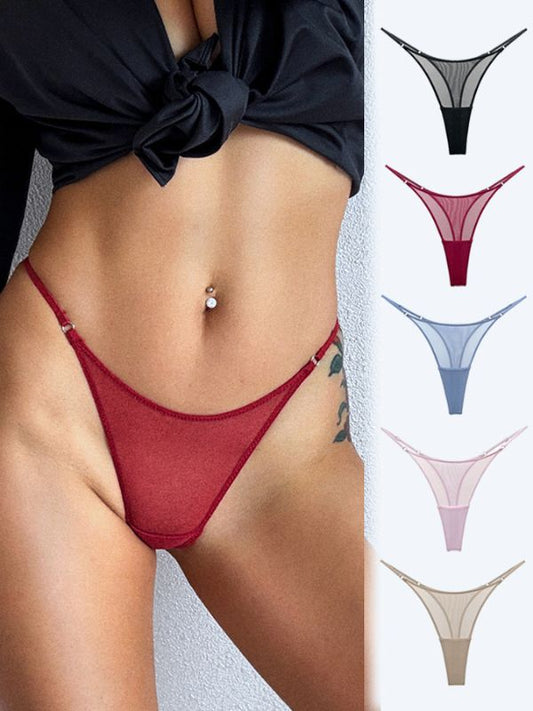 BUYCO Femal Fitted Mesh T-Back Panties