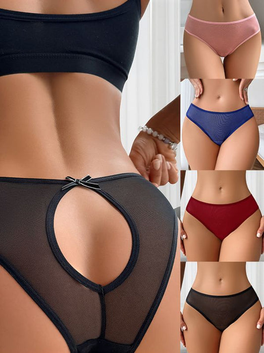 BUYCO Femal Fitted Mesh Hollow Out Panties