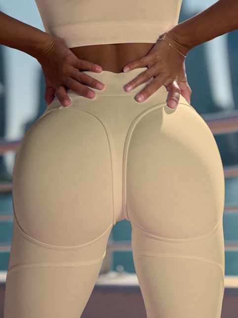 BUYCO Female Extra Fitted Push-Up "Juicy White" Leggings