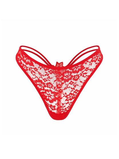 BUYCO Female Unique Rose Lace T-back Thong