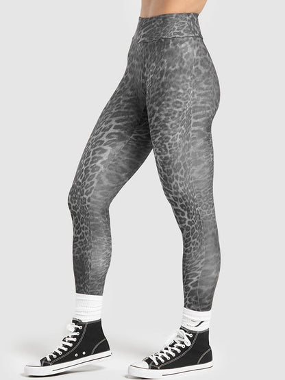 BUYCO Female Leopard Print Ruched Back Leggings