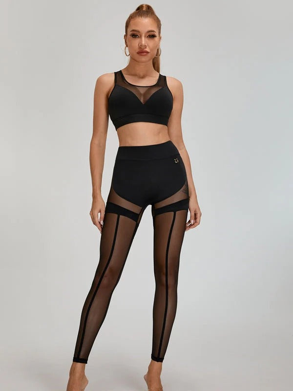 BUYCO Female Super Fitted Unique Mesh Hip-lift Leggings