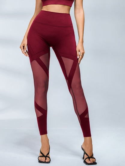 BUYCO Female Fitted Sheer Mesh Hip-lift Tracksuit