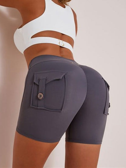 BUYCO Female Fitted Cutout Pocket Short Tracksuit