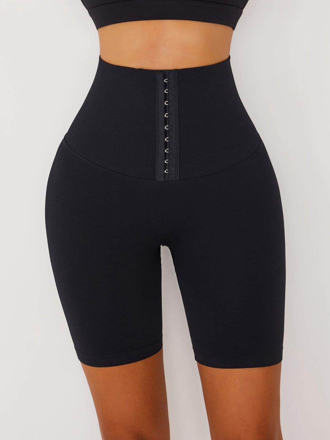 BUYCO Female Cross Back Corset Short Tracksuit