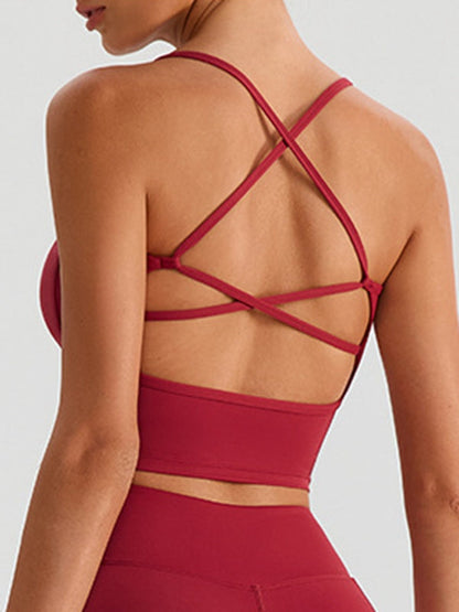 BUYCO Female Cross Back U Collar Tank