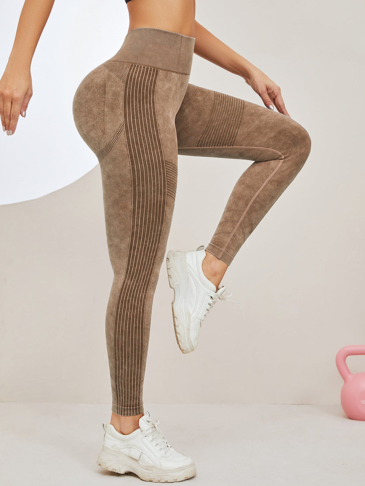BUYCO Female Ruched Back Seamless Fit Leggings
