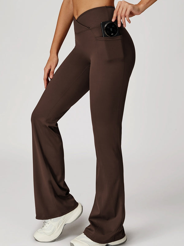 BUYCO Female V shape-waist Flare Leggings