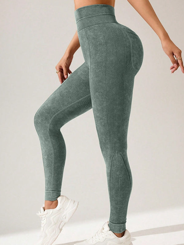 BUYCO Female Seamless Tie-Dye Printed Leggings