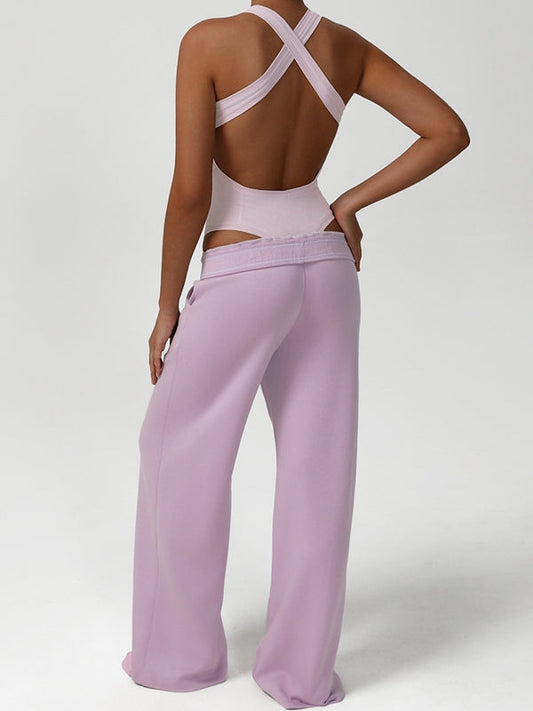 BUYCO Female Pocket Casual Cross Back Tracksuit