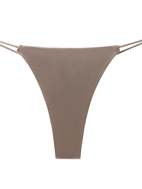 BUYCO Femal Fitted Silk T-back Panties