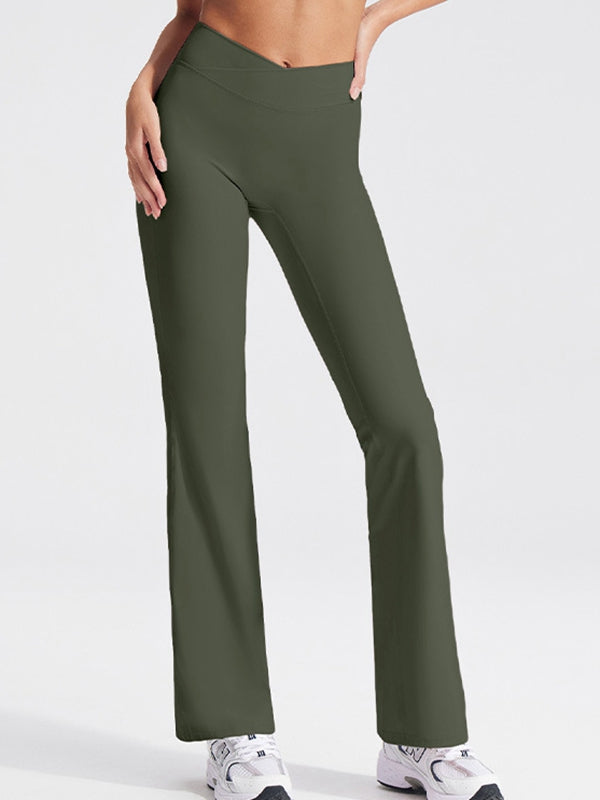 BUYCO Female V Shape Waist Flare Leggings