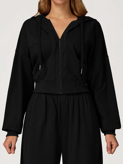 BUYCO Female Pocket Casual Zipper Hoodie