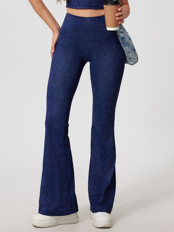 BUYCO Female Faux Denim Quick Flare Leggings