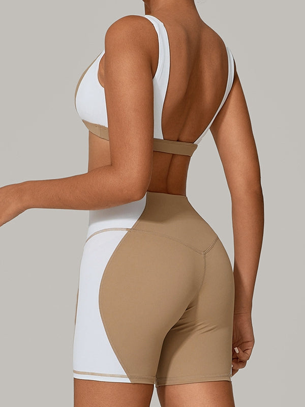 BUYCO Female Contrast Color Short Tracksuit