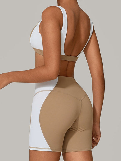 BUYCO Female Contrast Color Short Tracksuit
