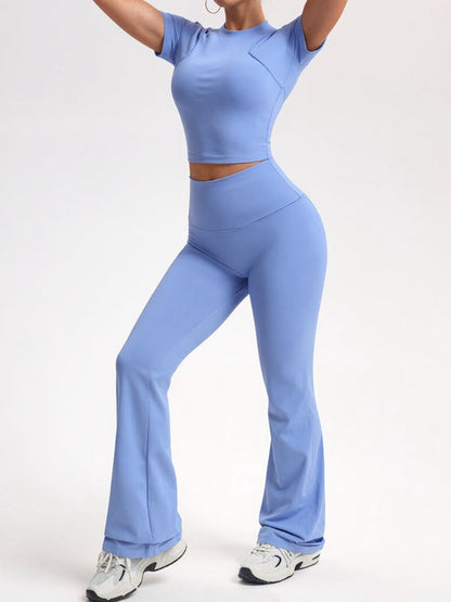 BUYCO Female Basic Flare Yoga Tracksuit