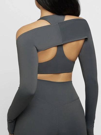 BUYCO Female Super Twist Thumbhole Cropped Top