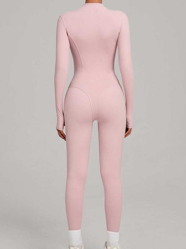 BUYCO Female Fitted Zipper Fleece Jumpsuit