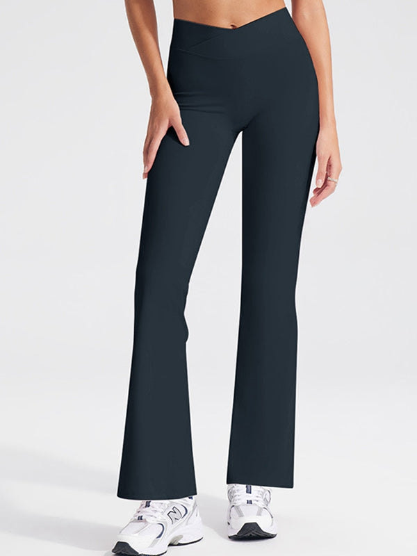 BUYCO Female V Shape Waist Flare Leggings
