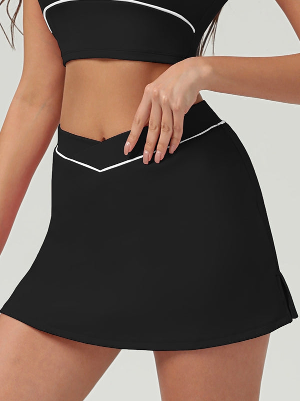 BUYCO Female Stripes Cropped Short Sleeves