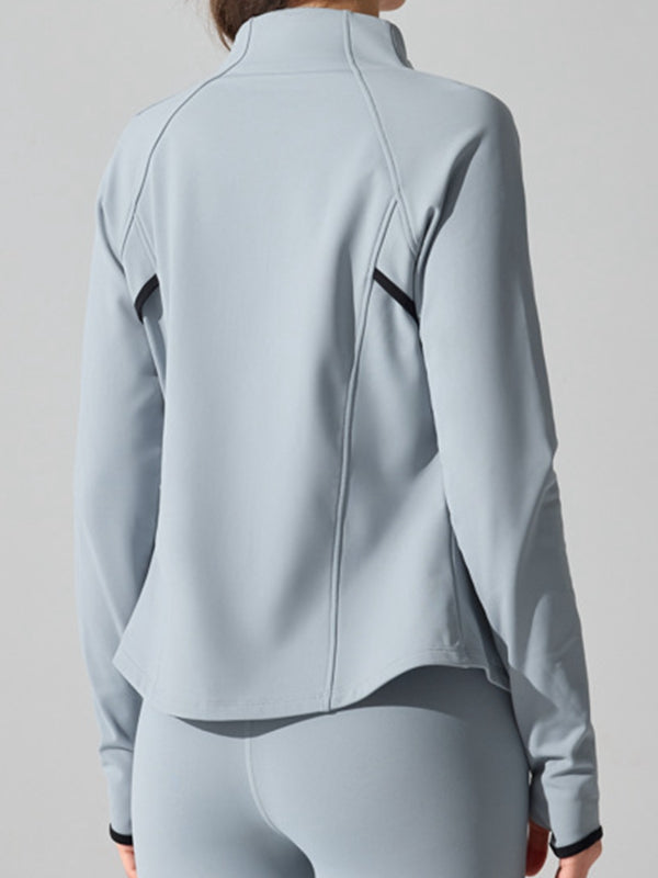 BUYCO Female Fleece Zipper Thumbhole Jacket