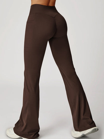 BUYCO Female V shape-waist Flare Leggings