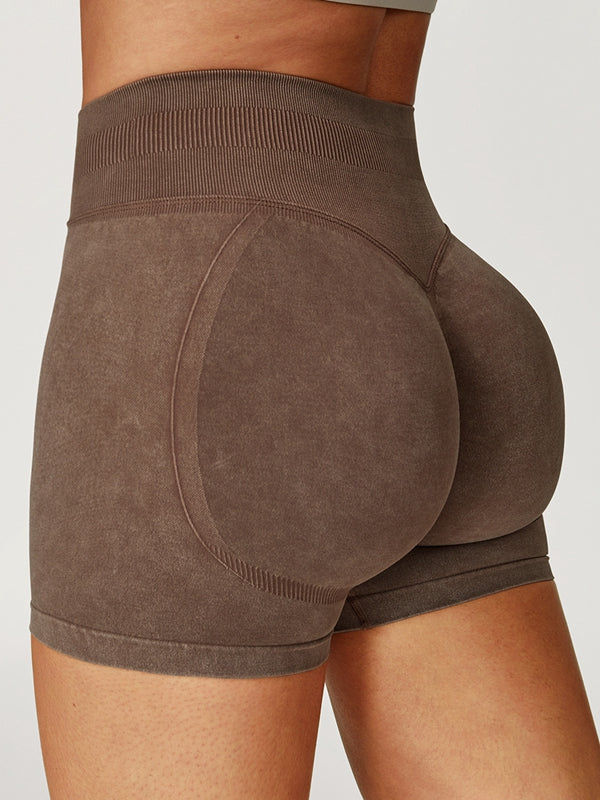BUYCO Female Denim Ruched Back High-rise Leggings