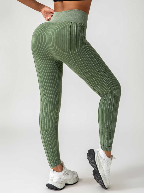 BUYCO Female Ribbed V Shape Waist Leggings