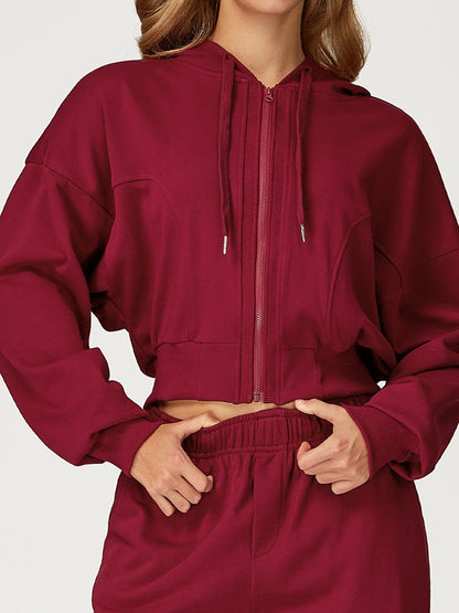BUYCO Female Pocket Casual Zipper Hoodie
