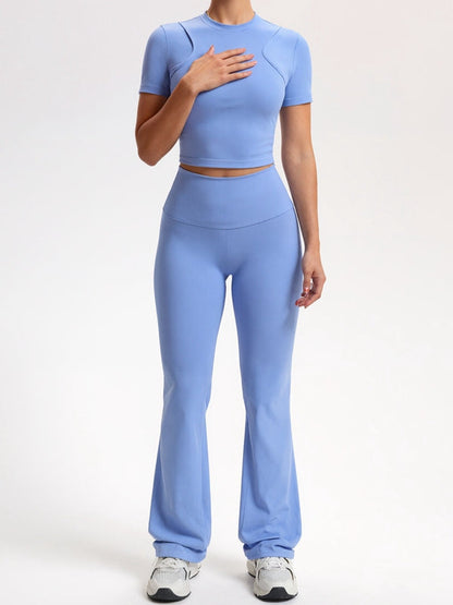 BUYCO Female Basic Flare Yoga Tracksuit